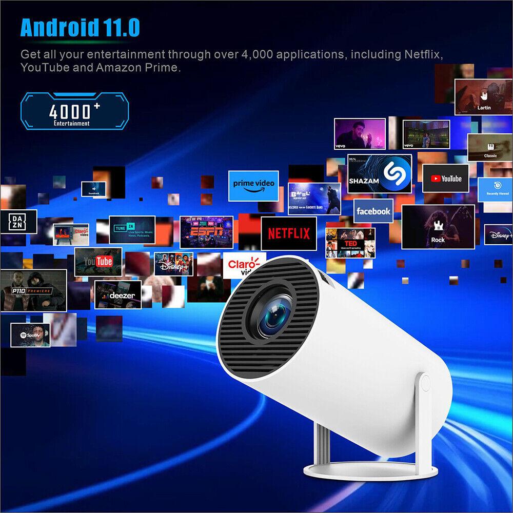 5G 4K Smart Mini Projector - WiFi & Bluetooth Home Theater Projector - Infigenics