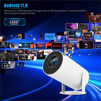 5G 4K Smart Mini Projector - WiFi & Bluetooth Home Theater Projector - Infigenics