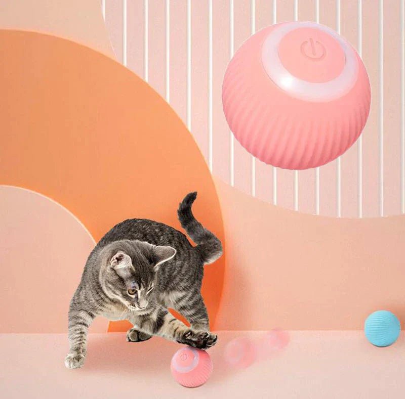 Automatic Rolling Cat Ball Toy - Interactive Electric Pet Toy - Infigenics
