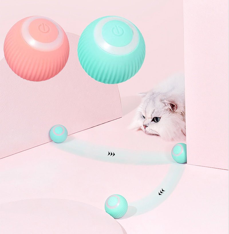 Automatic Rolling Cat Ball Toy - Interactive Electric Pet Toy - Infigenics