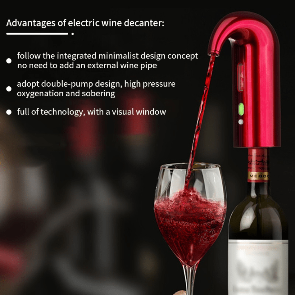 Electric Wine Pump - Vacuum Wine Preserver & Dispenser - Infigenics