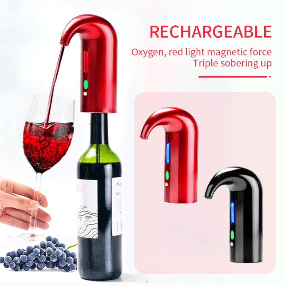 Electric Wine Pump - Vacuum Wine Preserver & Dispenser - Infigenics