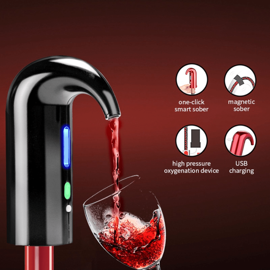 Electric Wine Pump - Vacuum Wine Preserver & Dispenser - Infigenics