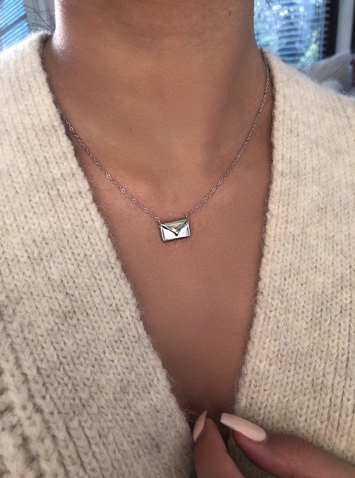 Envelope Pendant Necklace - Hidden Love Letter Charm Necklace - Infigenics