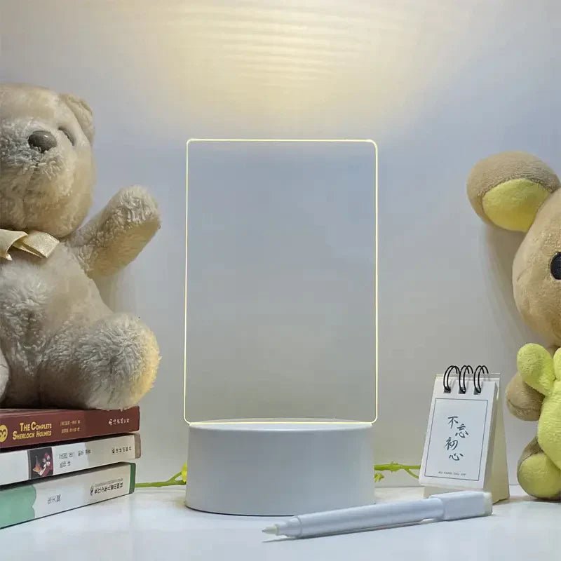 LED Light-Up Note Board - Reusable Glowing Writing Board - Infigenics