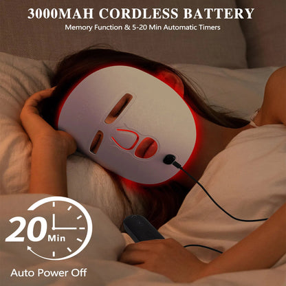 LED Red Light Therapy Face Mask - At-Home Skincare Device - Infigenics