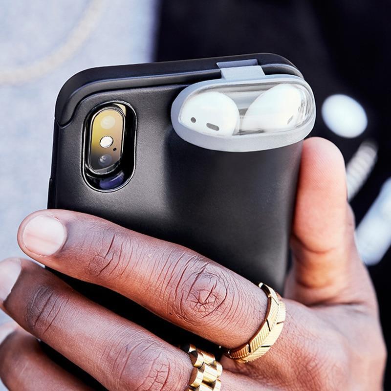 Phone Case with AirPods Holder - 2-in-1 Protective Case - Infigenics