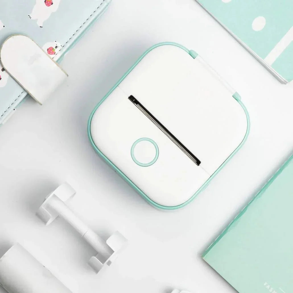 Wireless pocket mini printer, compact and rechargeable for portable, wireless photo and document printing on the go