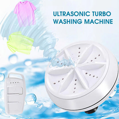 Compact portable mini washing machine for small loads and travel with space-saving design