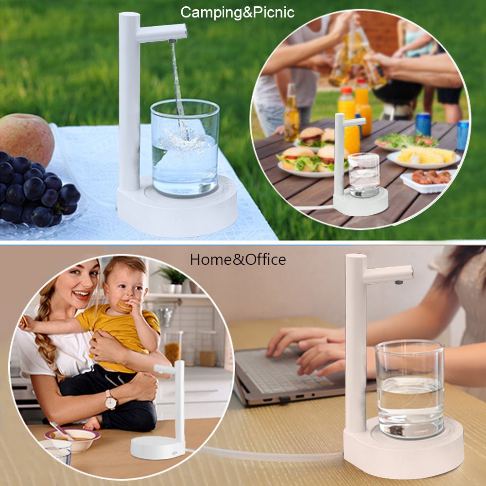 Rechargeable Desktop Water Dispenser - Automatic Water Pump - Infigenics