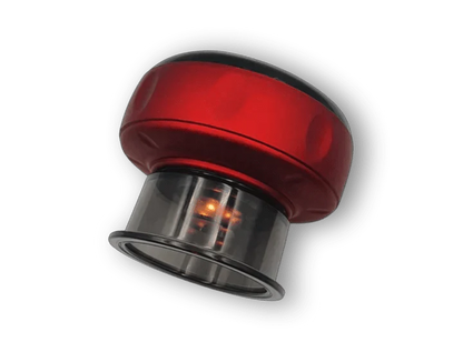 Red light heated cupping therapy massager with dynamic suction and heat for muscle relief and recovery